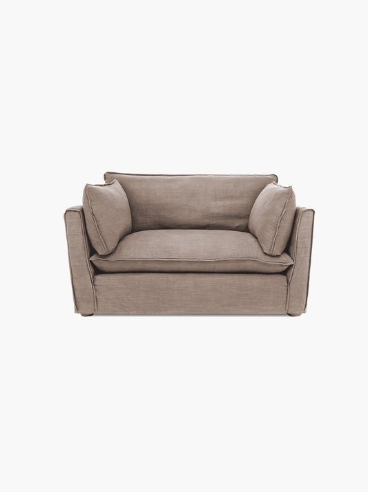 Cocobella Loveseat in Beatrice Barley - Hand Made in USA