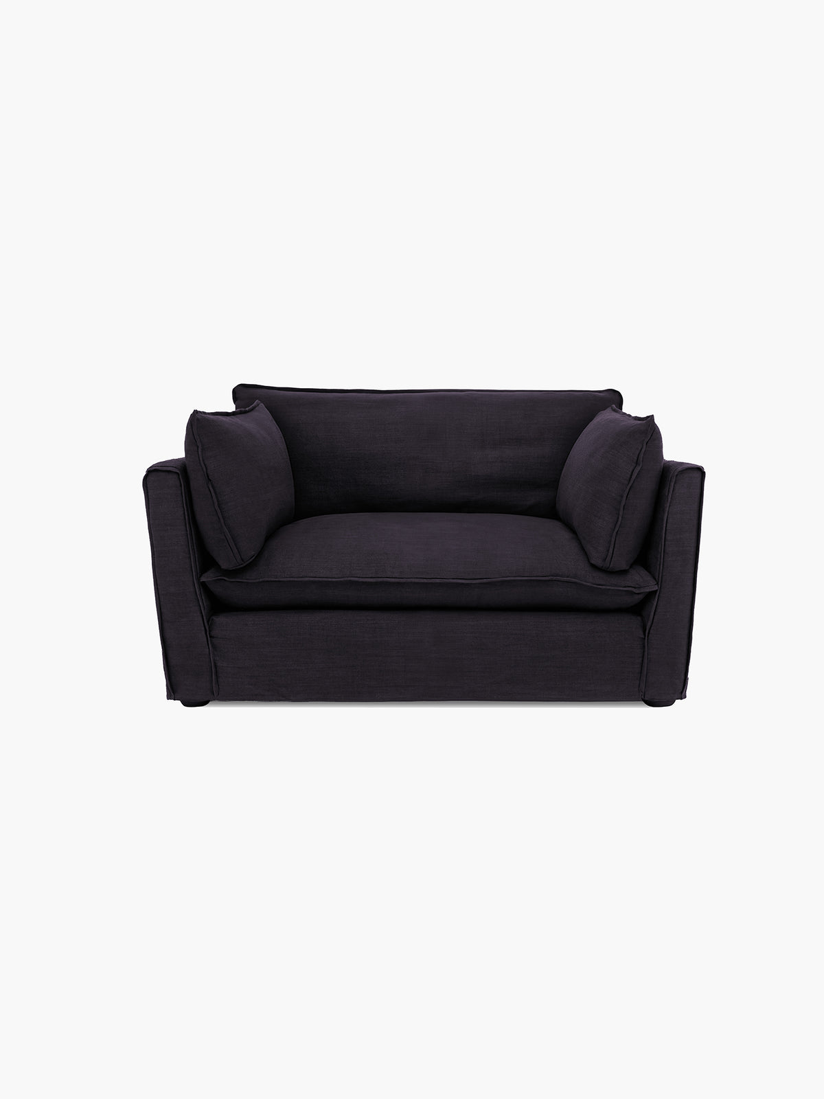 Cocobella Loveseat in Beatrice Midnight - Hand Made in USA