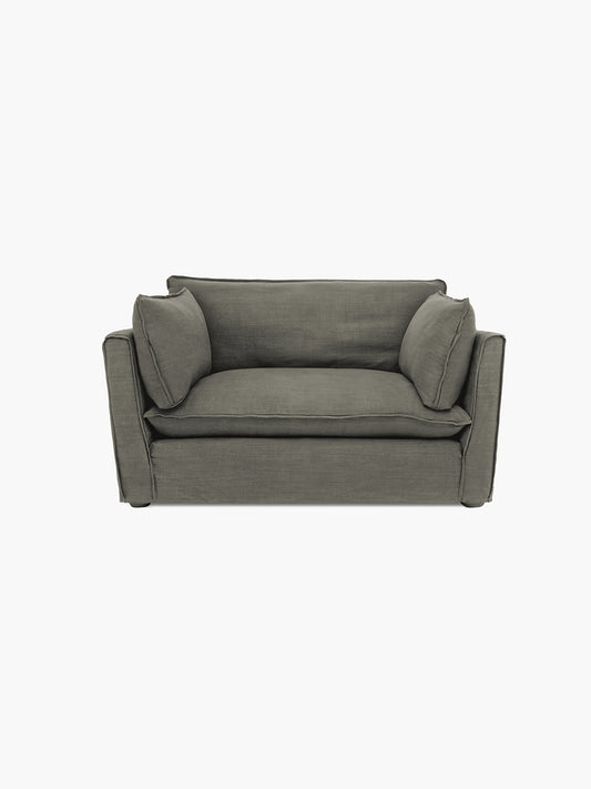 Cocobella Loveseat in Boho Cloud Grey - Hand Made in USA