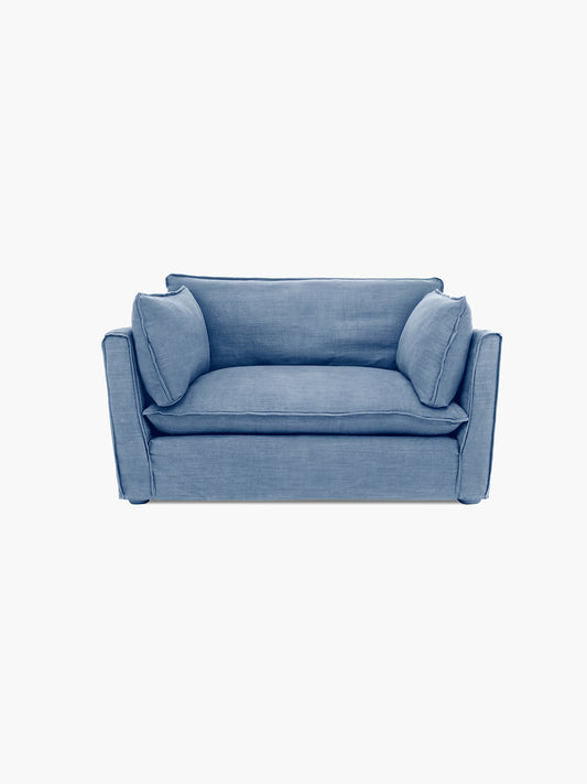 Cocobella Loveseat in Boho Denim - Hand Made in USA