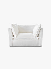 Cocobella Loveseat in Beatrice Camelia - Hand Made in USA