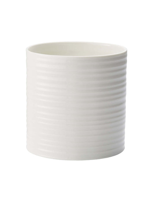 White Porcelain Large Oval Utensil Jar