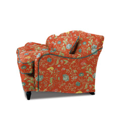Felix 3 seater sofa in Natural Linen Wildwood Pumpkin - Hand Made in USA