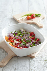 White Porcelain Small Rectangular Roasting Dish