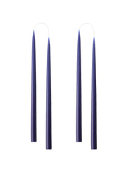 Hand Dipped Taper Candles 35cm - 4 per gift box - Marine Blue