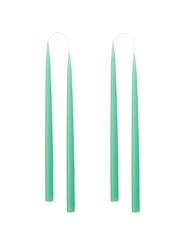 Hand Dipped Taper Candles 35cm - 4 per gift box - Mint Green