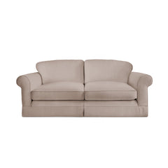 Salthrop Large Sofa with Big Back Cushion in Beatrice Barley - Hand Made in USA