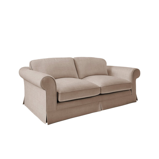 Salthrop Large Sofa with Big Back Cushion in Beatrice Barley - Hand Made in USA