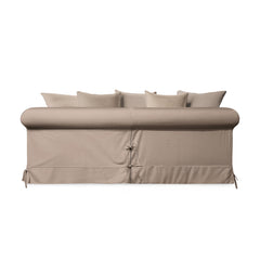 Salthrop Large Sofa with Scatter Cushion in Beatrice Barley - Hand Made in USA
