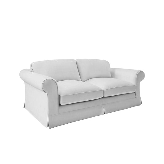 Salthrop Large Sofa with Big Back Cushion in Beatrice Camelia - Hand Made in USA