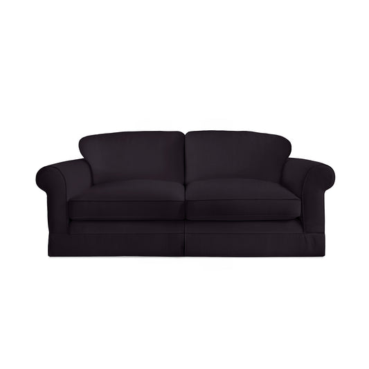 Salthrop Large Sofa with Big Back Cushion in Beatrice Midnight - Hand Made in USA