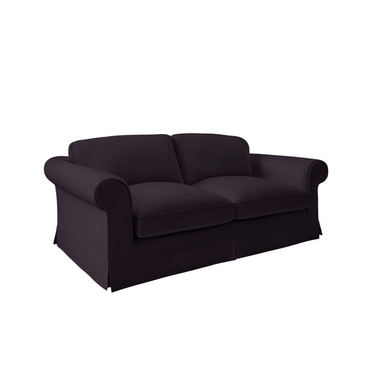 Salthrop Large Sofa with Big Back Cushion in Beatrice Midnight - Hand Made in USA
