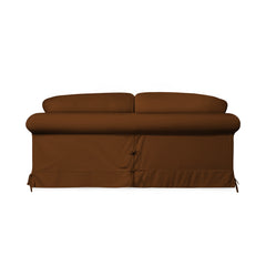 Salthrop Large Sofa with Big Back Cushion in Beatrice Nutmeg - Hand Made in USA