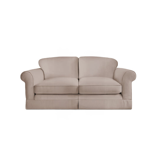 Salthrop Medium Sofa with Big Back Cushion in Beatrice Barley - Hand Made in USA