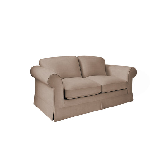 Salthrop Medium Sofa with Big Back Cushion in Beatrice Barley - Hand Made in USA