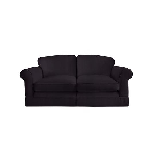 Salthrop Medium Sofa with Big Back Cushion in Beatrice Midnight - Hand Made in USA