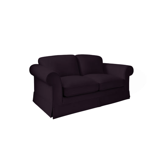 Salthrop Medium Sofa with Big Back Cushion in Beatrice Midnight - Hand Made in USA