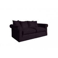 Salthrop Medium Sofa with Scatter Cushion in Beatrice Midnight - Hand Made in USA