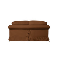 Salthrop Medium Sofa with Big Back Cushion in Beatrice Nutmeg - Hand Made in USA