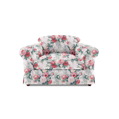 Salthrop Small Sofa with Big Back Cushions in Classic Rose - Hand Made in USA