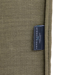 Salthrop Large Sofa with Scatter Cushion in Beatrice Olive - Hand Made in USA