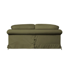 Salthrop Large Sofa with Big Back Cushion in Beatrice Olive - Hand Made in USA