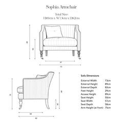Sophia Armchair in Customer's Own Material - USA Edition