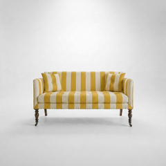 Sophia 2 seater sofa in Dandelion Stripe - USA Edition