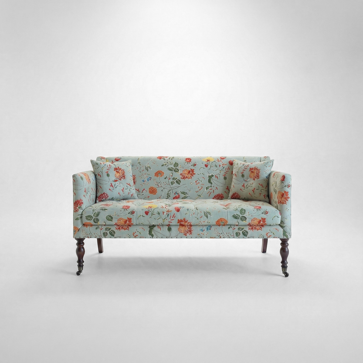Sophia 2 seater sofa in Wildwood Duck Egg - USA Edition