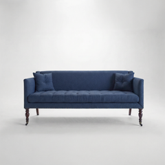 Sophia 3 seater sofa in Cotton Linen Inkspot - USA Edition