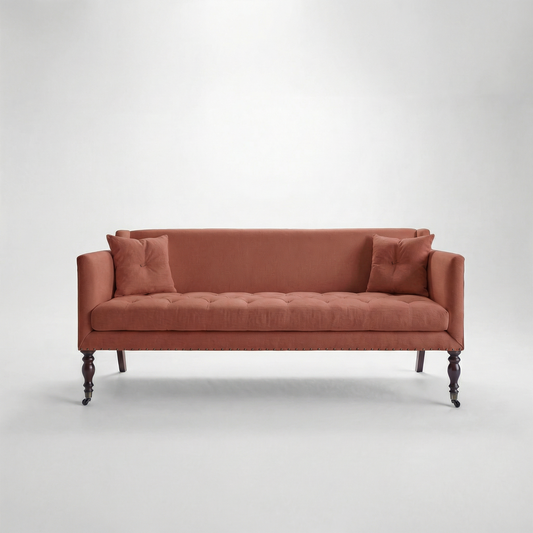 Sophia 3 seater sofa in Cotton Linen Marigold - USA Edition