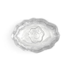 Alloy Floret 2 Piece Chip & Dip Server