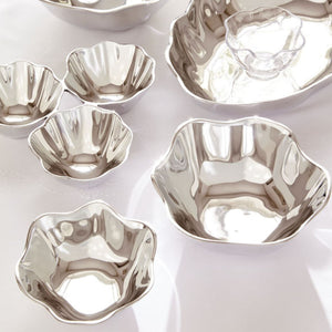 Alloy Floret 3 Part Condiment Tray