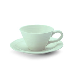 Celadon Teacup & Saucer - Set of 4
