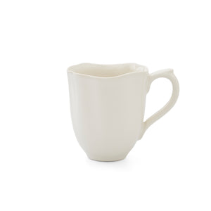 Cream Floret Mug - Set of 4