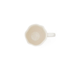 Cream Floret Mug - Set of 4