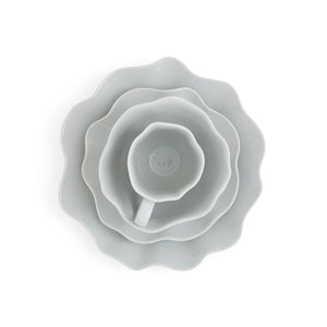 Grey Floret 4 Piece Place Setting