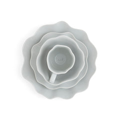 Grey Floret 4 Piece Place Setting