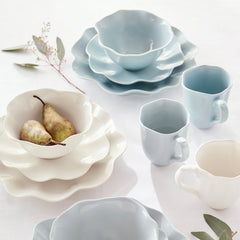 Robins Egg Floret All Purpose Bowl - Set of 4