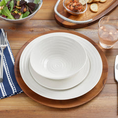 White Porcelain 4 Piece Place Setting