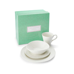 White Porcelain 4 Piece Place Setting