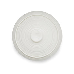 White Porcelain Covered Low Casserole