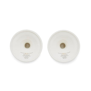White Porcelain Egg Cups - Set of 2