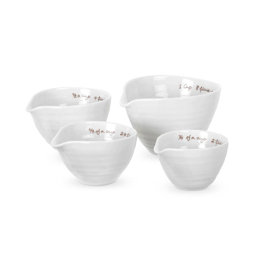 White Porcelain Measuring Cups - Set of 4