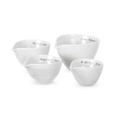 White Porcelain Measuring Cups - Set of 4