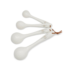 White Porcelain Measuring Spoons - Set of 4