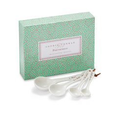 White Porcelain Measuring Spoons - Set of 4