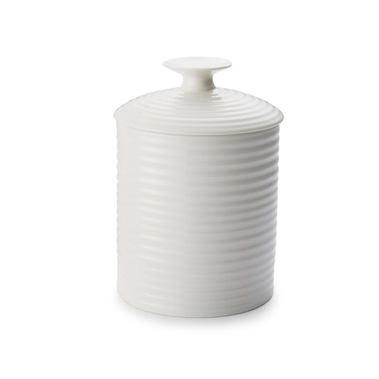 White Porcelain Medium Canister