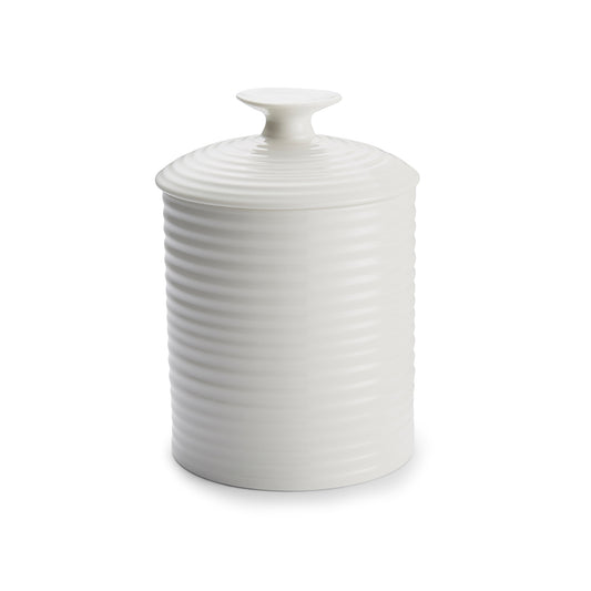 White Porcelain Medium Canister