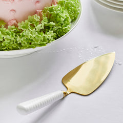 White Porcelain Cake Server